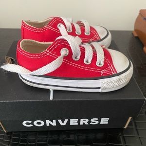 Red 4c toddler converse